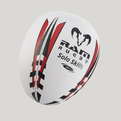 RAM Rugby - Solo Skills Ball - Red & White