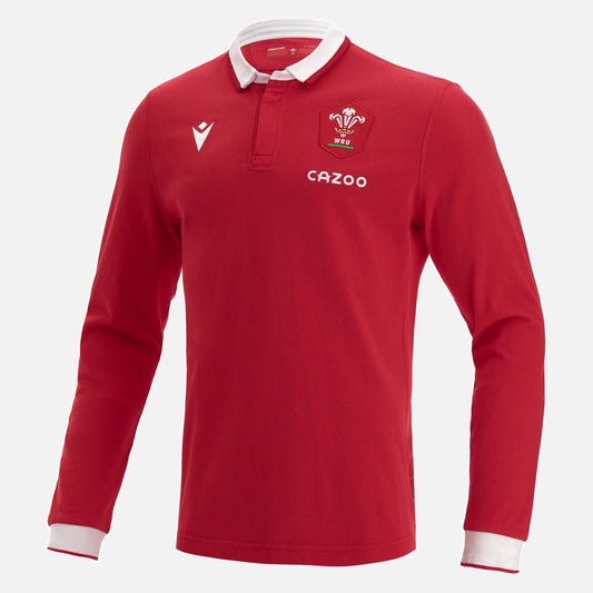 Wales Women's Home Cotton Rugby Shirt 3/4 Sleeve 21/23